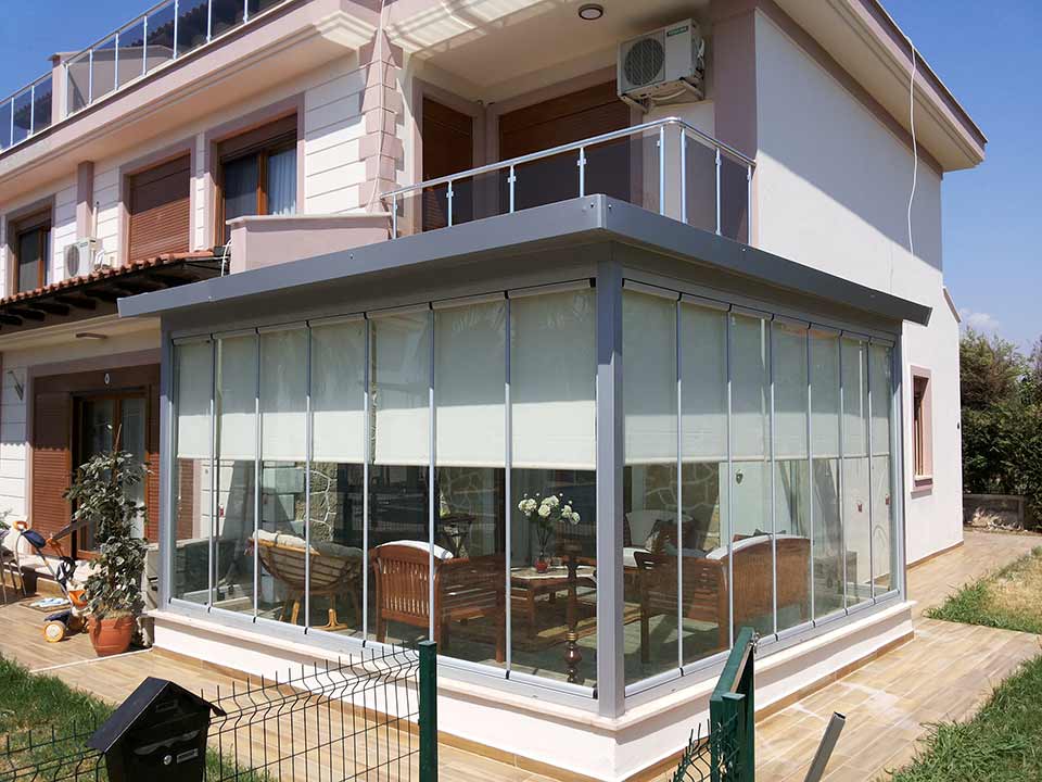 Cam Balkon Perde Modelleri